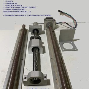 Kit Eje Z Completo CNC – con Nema 23 y Guías Lineales